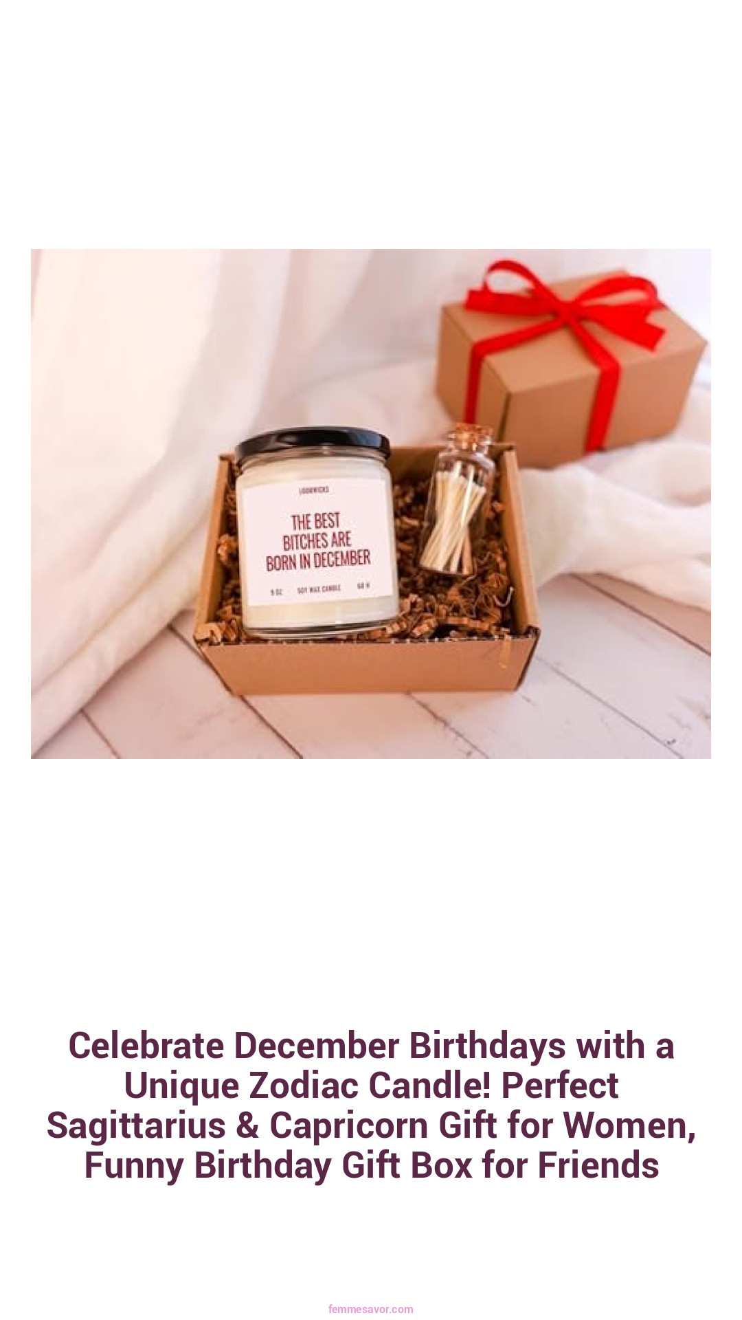 Celebrate December Birthdays with a Unique Zodiac Candle! Perfect Sagittarius & Capricorn Gift for Women, Funny Birthday Gift Box for Friends