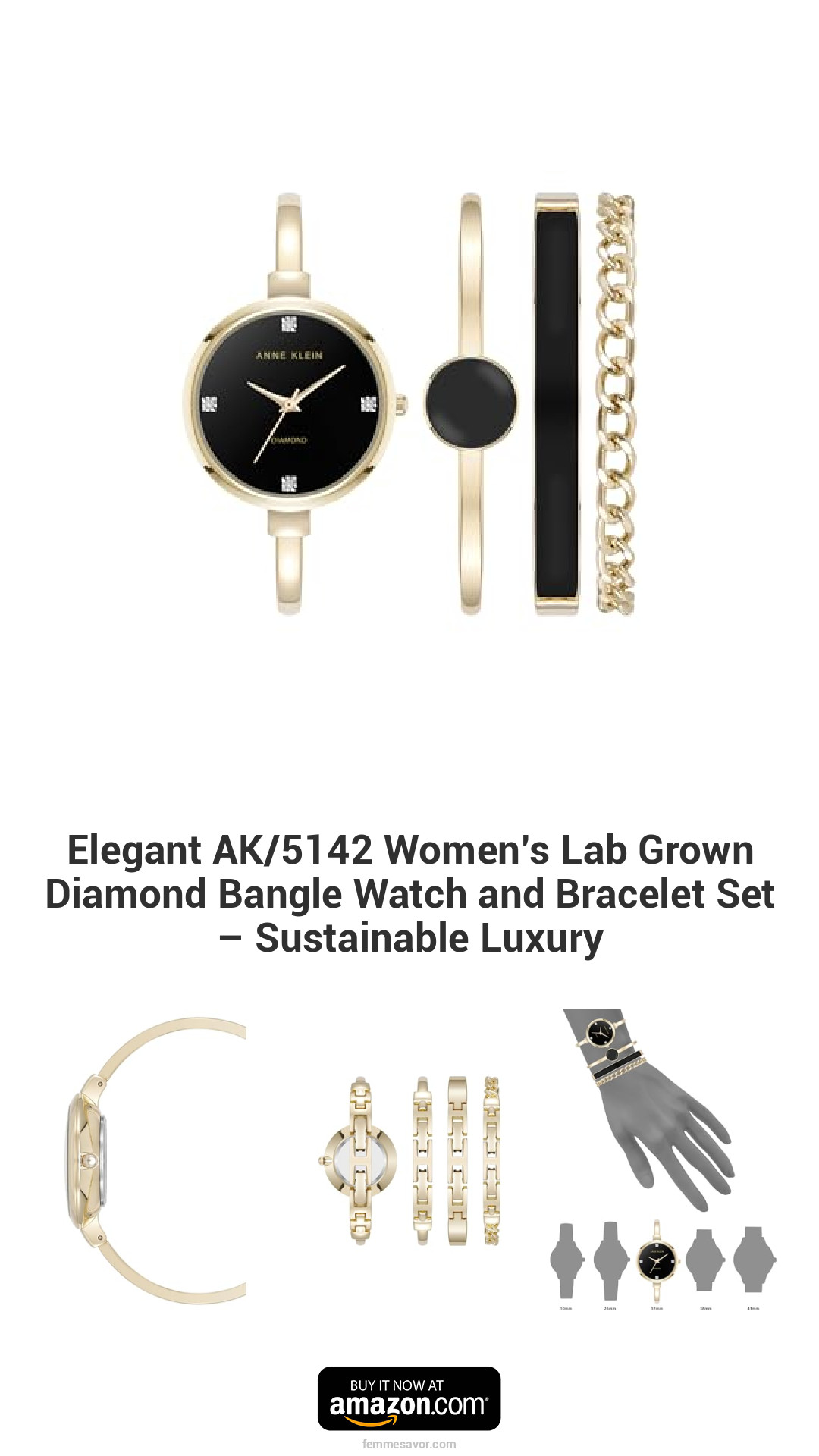 Elegant AK/5142 Women’s Lab Grown Diamond Bangle Watch and Bracelet Set – Sustainable Luxury Elegant AK/5142 Women’s Lab Grown Diamond Bangle Watch and Bracelet Set – Sustainable Luxury