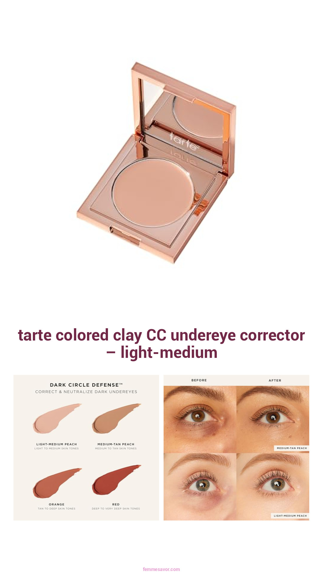 tarte colored clay CC undereye corrector – light-medium