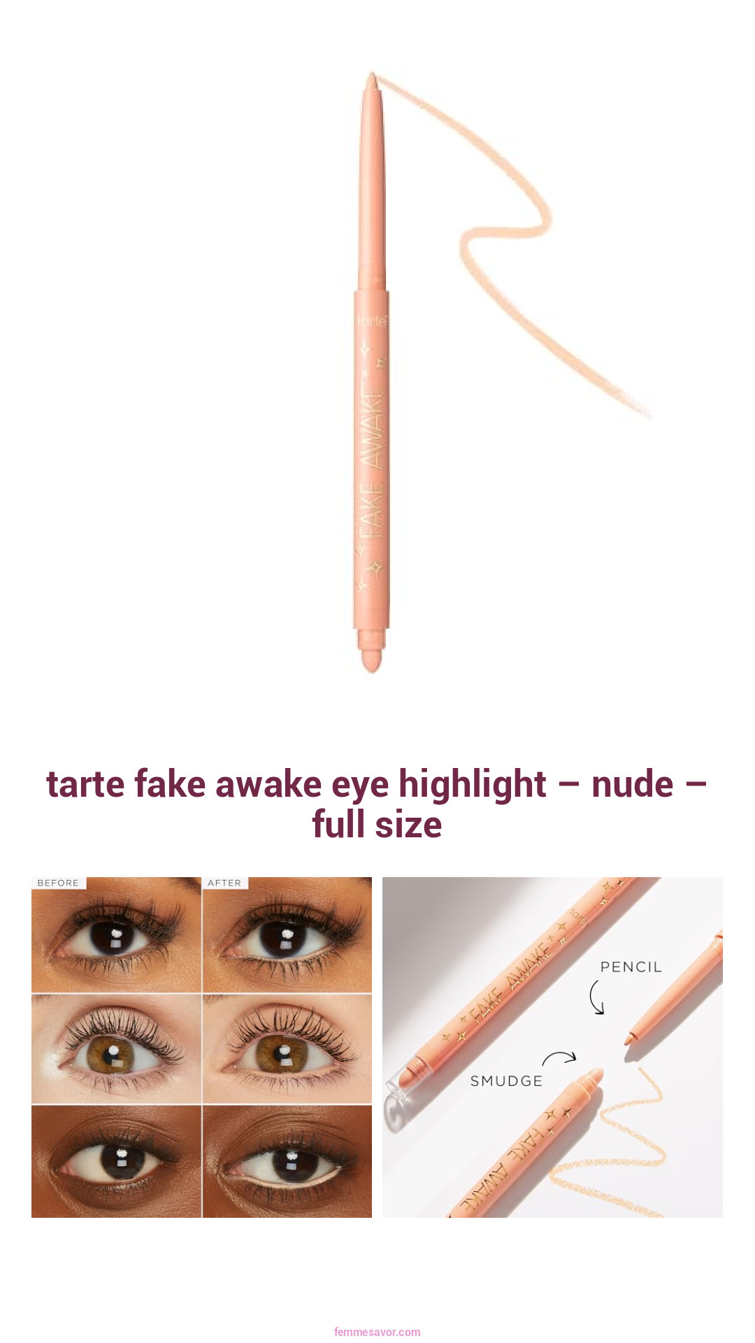 tarte fake awake eye highlight – nude – full size tarte fake awake eye highlight – nude – full size