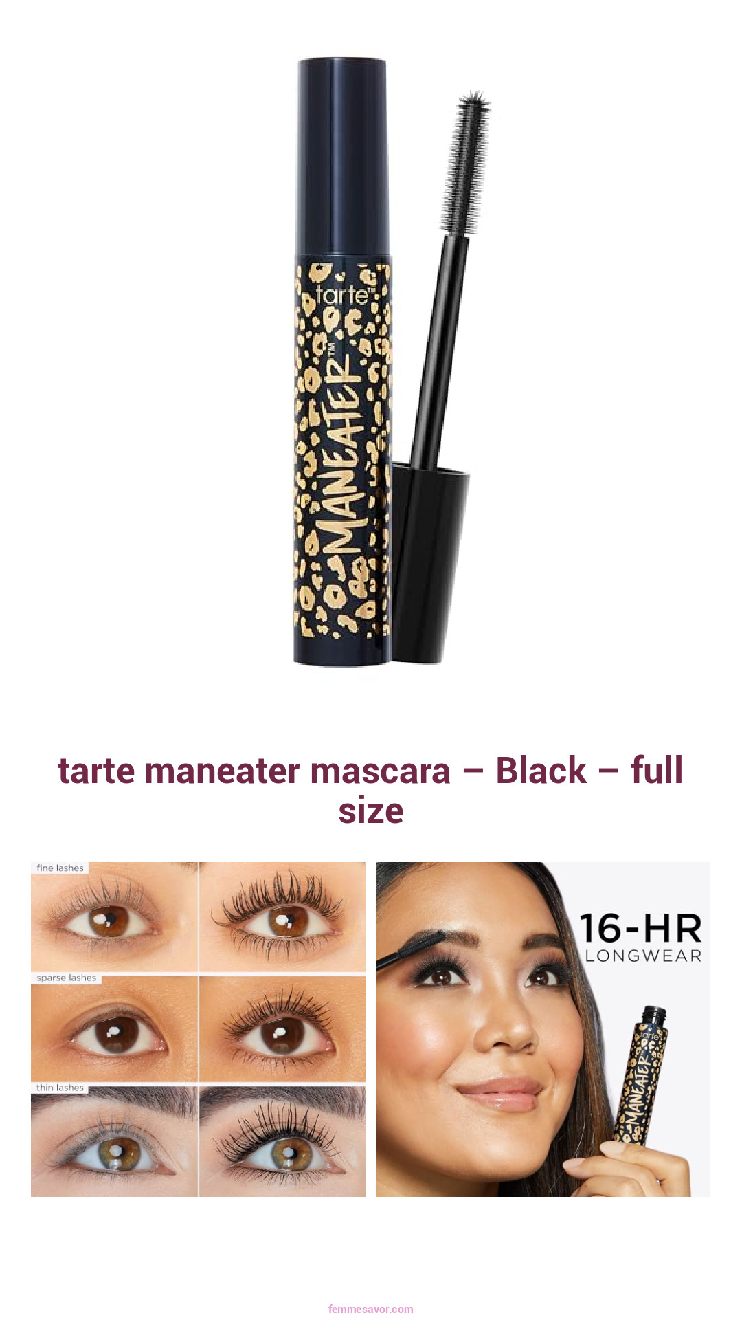 tarte maneater mascara – Black – full size tarte maneater mascara – Black – full size