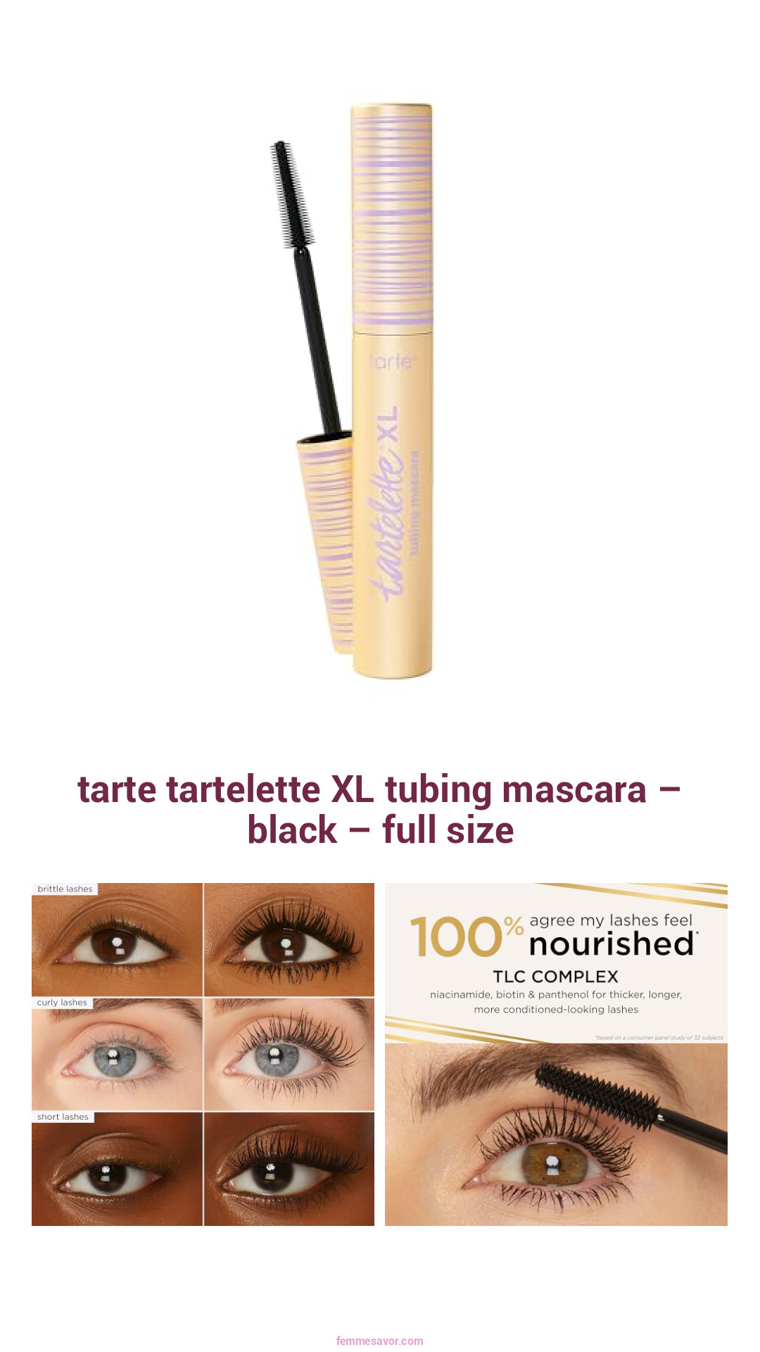 tarte tartelette XL tubing mascara – black – full size tarte tartelette XL tubing mascara – black – full size