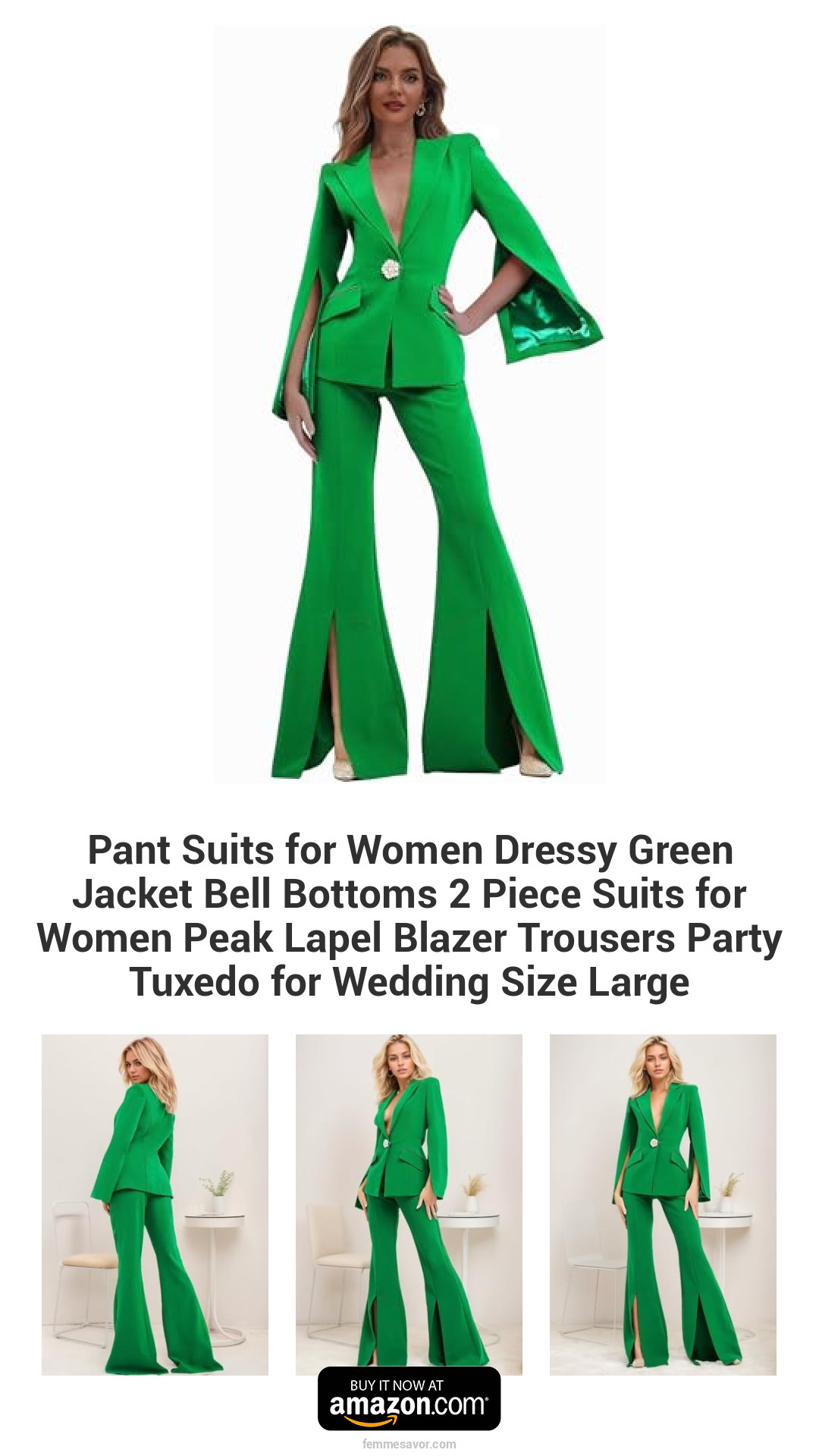 Pant Suits for Women Dressy Green Jacket Bell Bottoms 2 Piece Suits for Women Peak Lapel Blazer Trousers Party Tuxedo for Wedding Size Large Pant Suits for Women Dressy Green Jacket Bell Bottoms 2 Piece Suits for Women Peak Lapel Blazer Trousers Party Tuxedo for Wedding Size Large