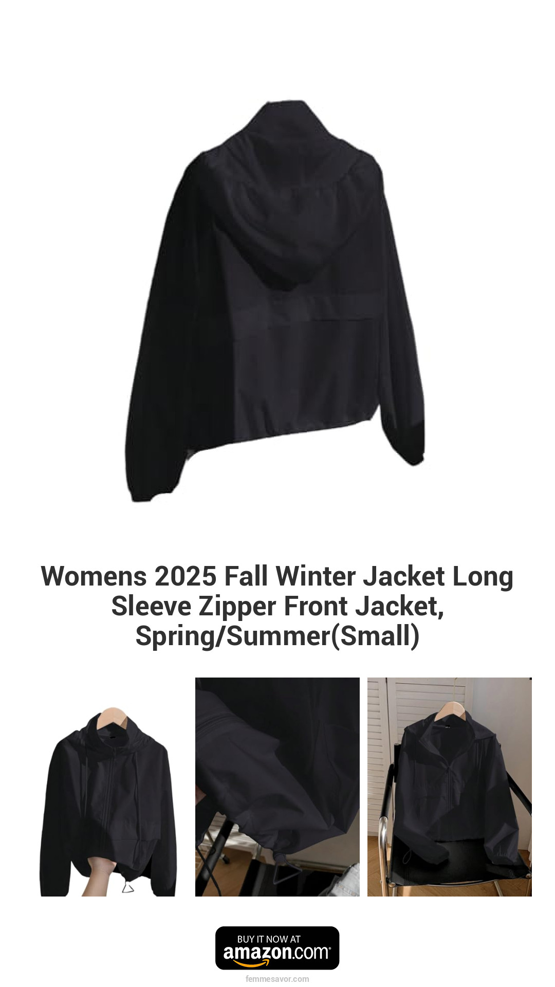 Womens 2025 Fall Winter Jacket Long Sleeve Zipper Front Jacket, Spring/Summer(Small) Womens 2025 Fall Winter Jacket Long Sleeve Zipper Front Jacket, Spring/Summer(Small)